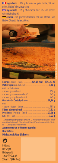 Kit apéro socca Niçoise 4 pers