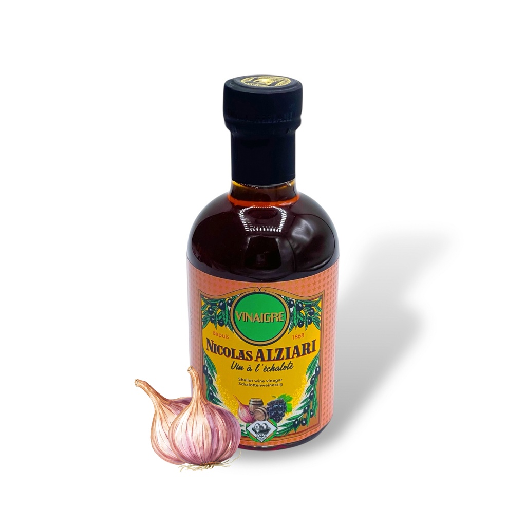Vinaigre de vin à l'échalote 200 ml - Alziari
