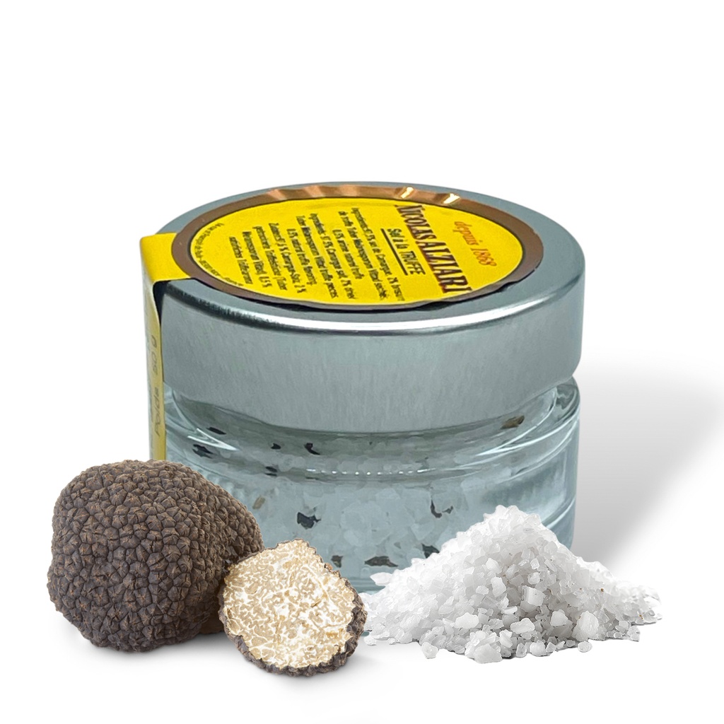 50g Glass Camargue Salz mit Trüffel (MELANOSPORUM) - Alziari