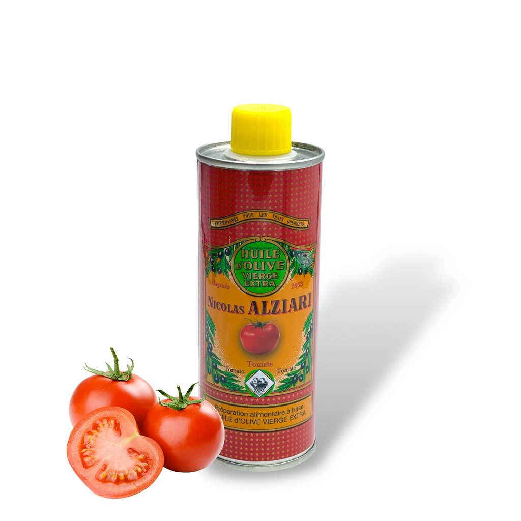 250ml tin Olive oil Tomato flavored - Alziari