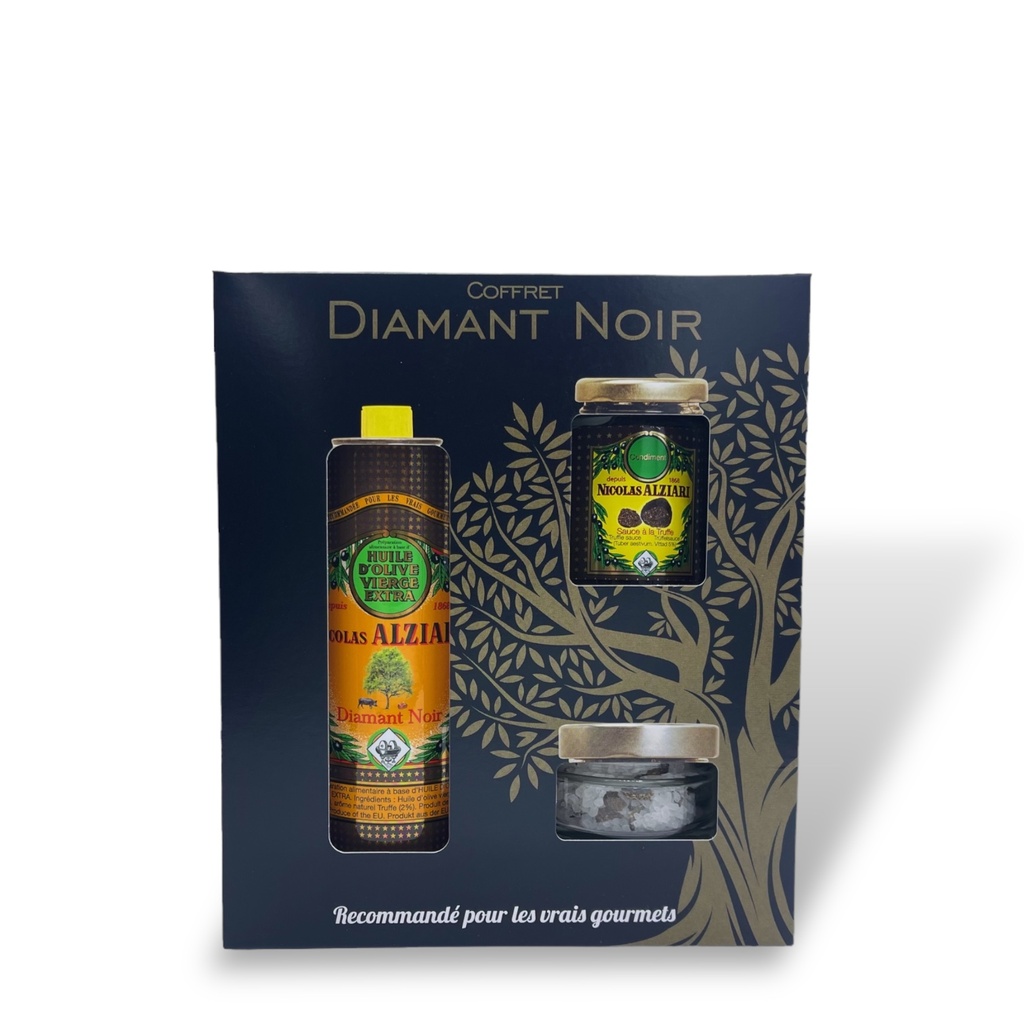 Geschenkbox "Mon retour de marché SCHWARZER DIAMANT" - Alziari