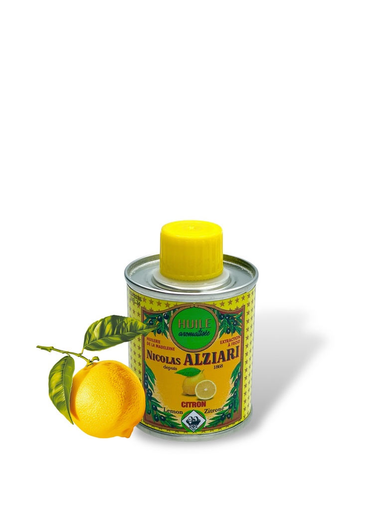 Bidon huile d'olive CITRON 100 ml - Alziari