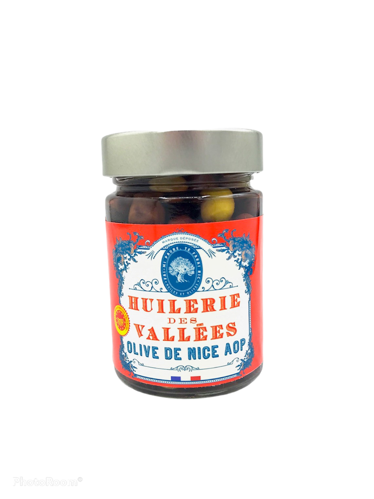 HUILERIE DES VALLEES - Olives de Nice AOP 220 g (pot)