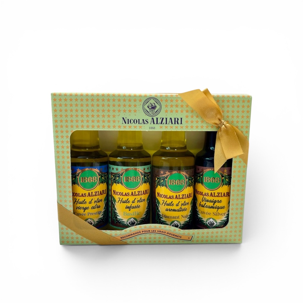 4x20ml Set Miniaturflaschen Glas - Alziari 