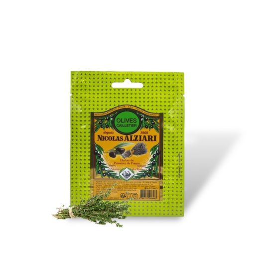 [5027] olives CAILLETIER aux herbes de Provence 60 g en sachet - Alziari