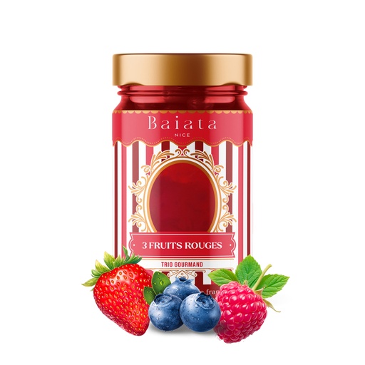 [5485] Délice de Fruits « 3 fruits rouges » 230g - Baiata