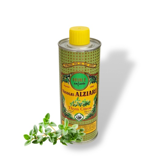 [5561] 250ml tin Olive oil LEMON THYME infused - Alziari