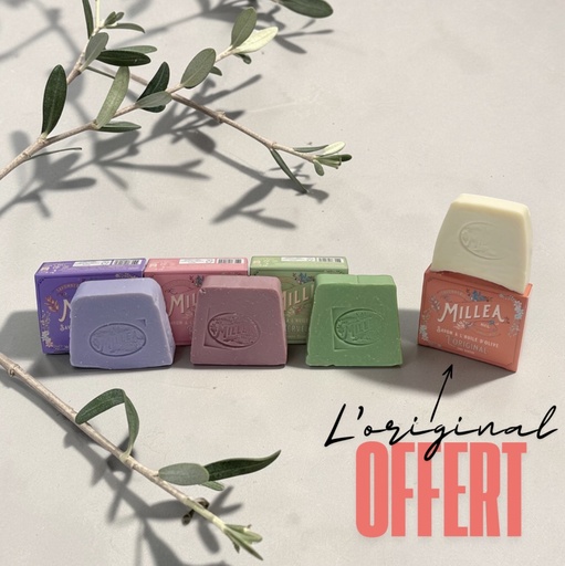 [Pack3sav] Pack 3 savons + 1 savon Original offert - Millea