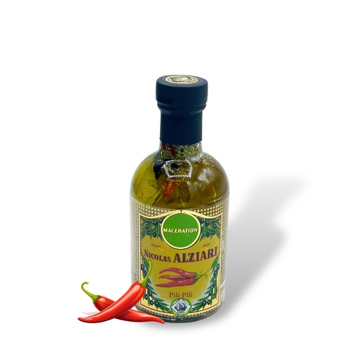 [1035] 200ml Flasche scharf aromatisiertes PILI PILI Olivenöl - Alziari