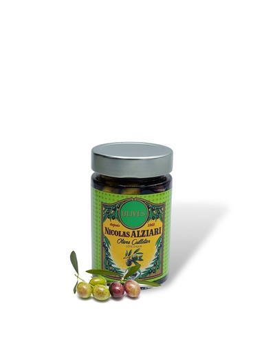 [1215] Bocal d'Olives cailletier 125g - Alziari