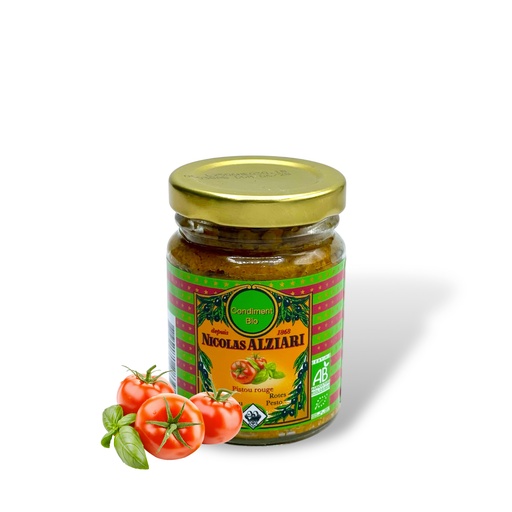[1439] 80g Rotes Pesto mit getrockneten Tomaten und Basilikum BIO *