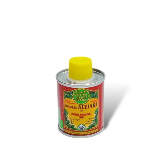 [4554] 100ml Dose Olivenöl Extra Nativ - Cuvée PAULINE - BIO* - Alziari 