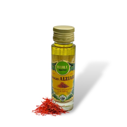 [4939] 100ml bottle Saffron infused olive oil - Alziari