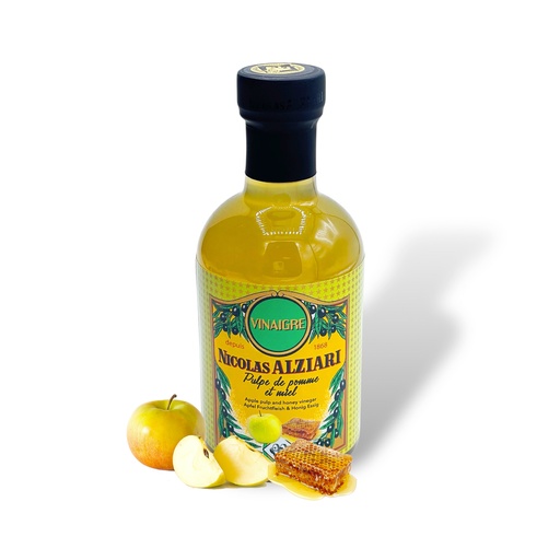 [1114] Vinaigre à la pulpe de Pomme et miel 200 ml - Alziari